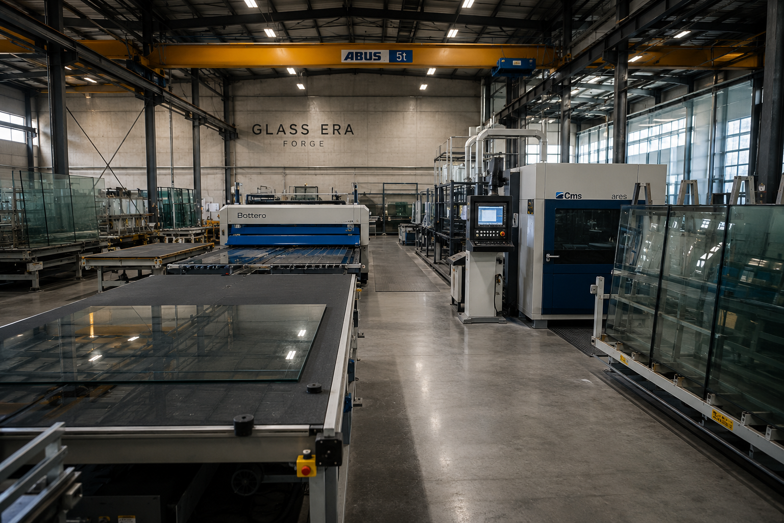 Glass Era gamykla – stiklo apdirbimo įranga